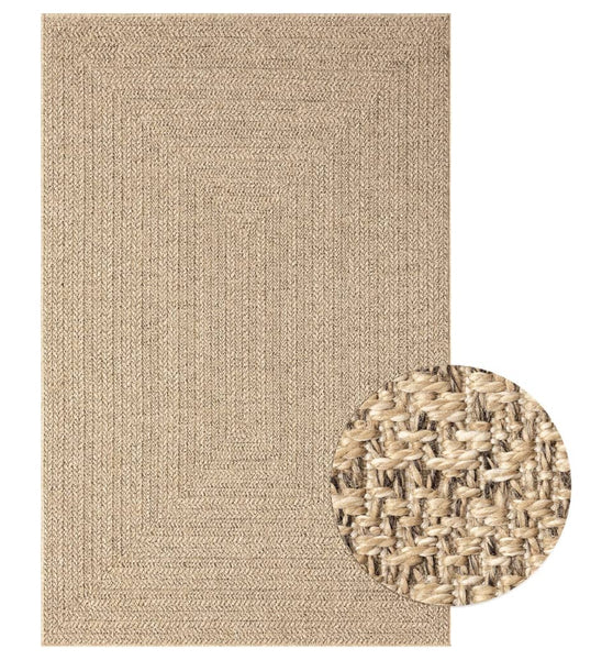 Teppich ZIZUR 200x290 cm Jute-Optik Indoor und Outdoor