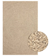 Teppich ZIZUR 160x230 cm Jute-Optik Indoor und Outdoor