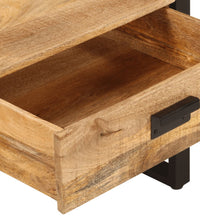 Couchtisch 100x54x40 cm Massivholz Mango und Eisen