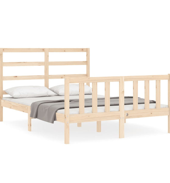 Massivholzbett ohne Matratze 140x190 cm Kiefernholz