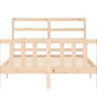 Massivholzbett ohne Matratze 140x190 cm Kiefernholz