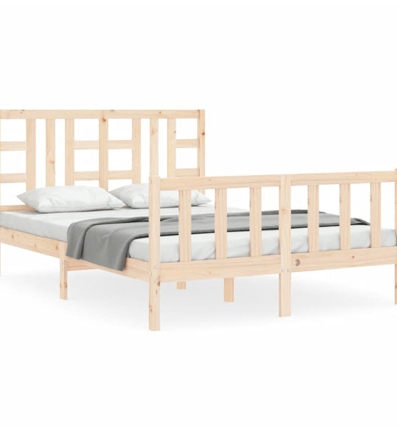 Massivholzbett ohne Matratze 140x190 cm Kiefernholz
