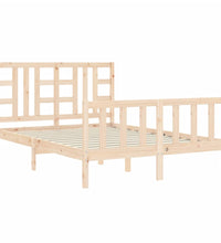Massivholzbett ohne Matratze 140x190 cm Kiefernholz