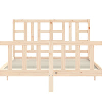 Massivholzbett ohne Matratze 140x190 cm Kiefernholz
