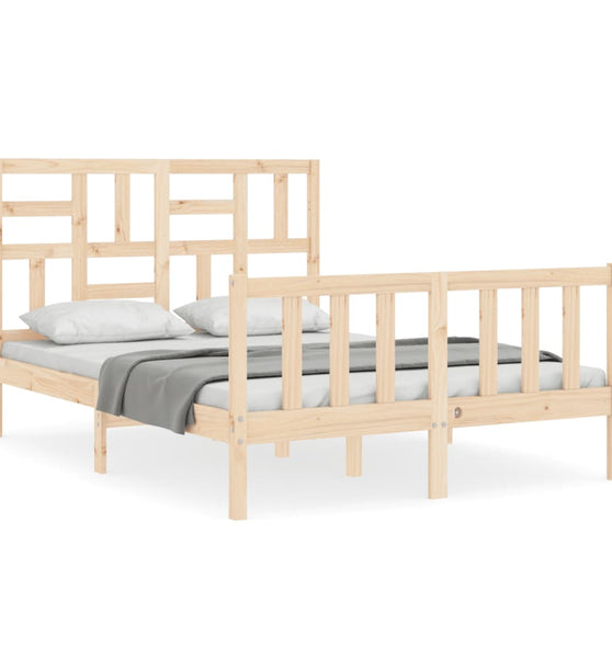 Massivholzbett ohne Matratze 140x190 cm Kiefernholz