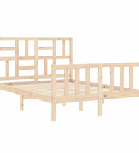 Massivholzbett ohne Matratze 140x190 cm Kiefernholz