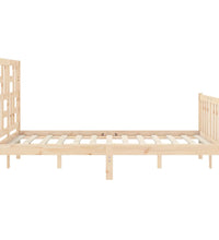 Massivholzbett ohne Matratze 140x190 cm Kiefernholz