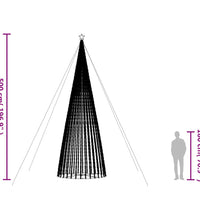 LED Weihnachtsbaum 1544 LEDs Warmweiß 500 cm