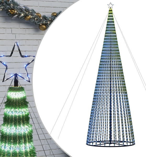 Weihnachtsbaum Kegelform 1544 LEDs Blau 500 cm
