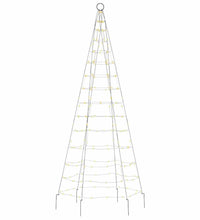 LED-Weihnachtsbaum für Fahnenmast 200 LEDs Warmweiß 180 cm