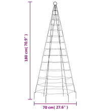 LED-Weihnachtsbaum für Fahnenmast 200 LEDs Warmweiß 180 cm