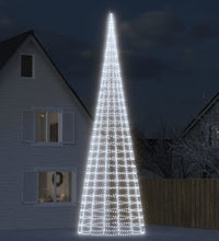 LED-Weihnachtsbaum für Fahnenmast 3000 LEDs Kaltweiß 800 cm
