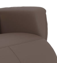 Massagesessel mit Fußteil Braun Kunstleder