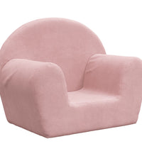 Kindersofa Rosa Weich Plüsch