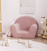 Kindersofa Rosa Weich Plüsch