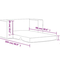 Kinder-Schlafsofa 2-Sitzer Creme Weicher Plüsch