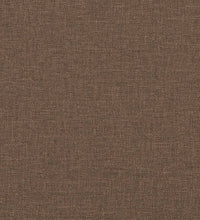 Sessel mit Hocker Braun 60 cm Stoff