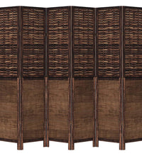 6-tlg. Raumteiler Dunkelbraun Massivholz Paulownia