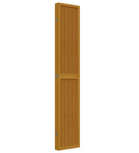 6-tlg. Raumteiler Braun Massivholz Paulownia