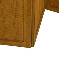 6-tlg. Raumteiler Braun Massivholz Paulownia