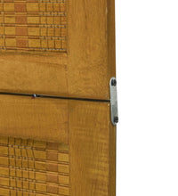 6-tlg. Raumteiler Braun Massivholz Paulownia