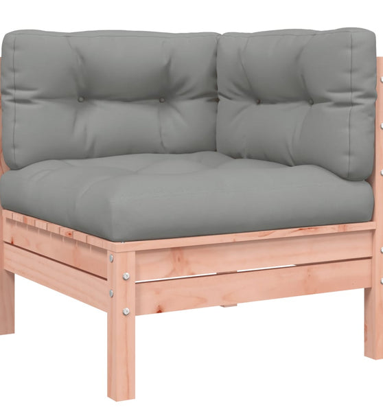 Garten-Ecksofa mit Kissen Massivholz Douglasie