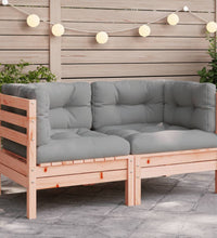 Garten-Ecksofa mit Kissen Massivholz Douglasie