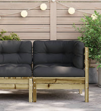 Garten-Ecksofa mit Kissen Kiefernholz Imprägniert