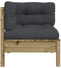 Garten-Ecksofa mit Kissen Kiefernholz Imprägniert