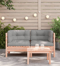 Garten-Ecksofa mit Kissen 2 Stk. Massivholz Douglasie