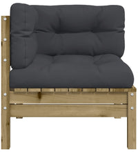 Garten-Ecksofa mit Kissen 2 Stk. Kiefernholz Imprägniert