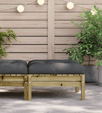 Gartenhocker mit Kissen Kiefernholz Imprägniert