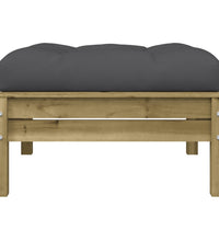 Gartenhocker mit Kissen Kiefernholz Imprägniert