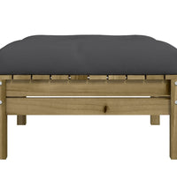 Gartenhocker mit Kissen Kiefernholz Imprägniert