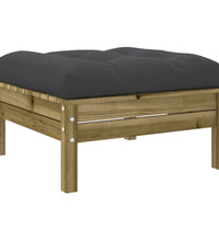 Gartenhocker mit Kissen Kiefernholz Imprägniert