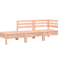 Gartensofa mit Kissen und Hocker 2-Sitzer