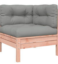 Gartensofa mit Kissen und Hocker 2-Sitzer