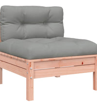 Gartensofa mit Kissen und Hocker 2-Sitzer