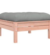 Gartensofa mit Kissen und Hocker 2-Sitzer