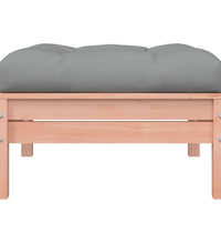 Gartensofa mit Kissen und Hocker 2-Sitzer