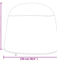 Abdeckungen Doppel-Hängesessel 2 Stk. Ø 230x200cm 420D Oxford