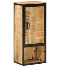 Badschrank 40x27x90 cm Massivholz Mango und Eisen