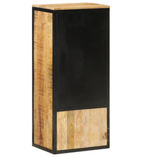 Badschrank 40x27x90 cm Massivholz Mango und Eisen