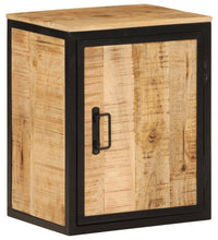 Badschrank 40x30x50 cm Massivholz Mango und Eisen