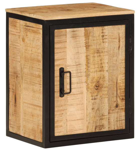 Badschrank 40x30x50 cm Massivholz Mango und Eisen