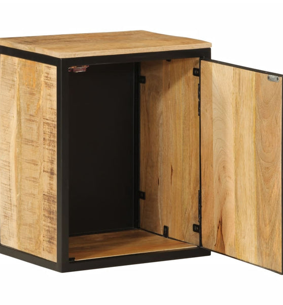 Badschrank 40x30x50 cm Massivholz Mango und Eisen