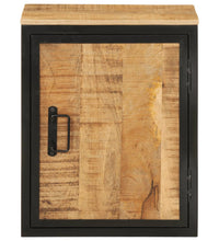 Badschrank 40x30x50 cm Massivholz Mango und Eisen