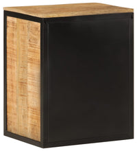 Badschrank 40x30x50 cm Massivholz Mango und Eisen