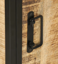 Badschrank 40x30x50 cm Massivholz Mango und Eisen