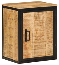 Badschrank 40x30x50 cm Massivholz Mango und Eisen